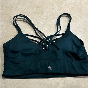 JoyLab Strappy Sports Bra in Dark Teal